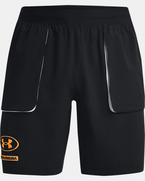 Herren UA Evolution Train Shorts, Black, pdpMainDesktop image number 7